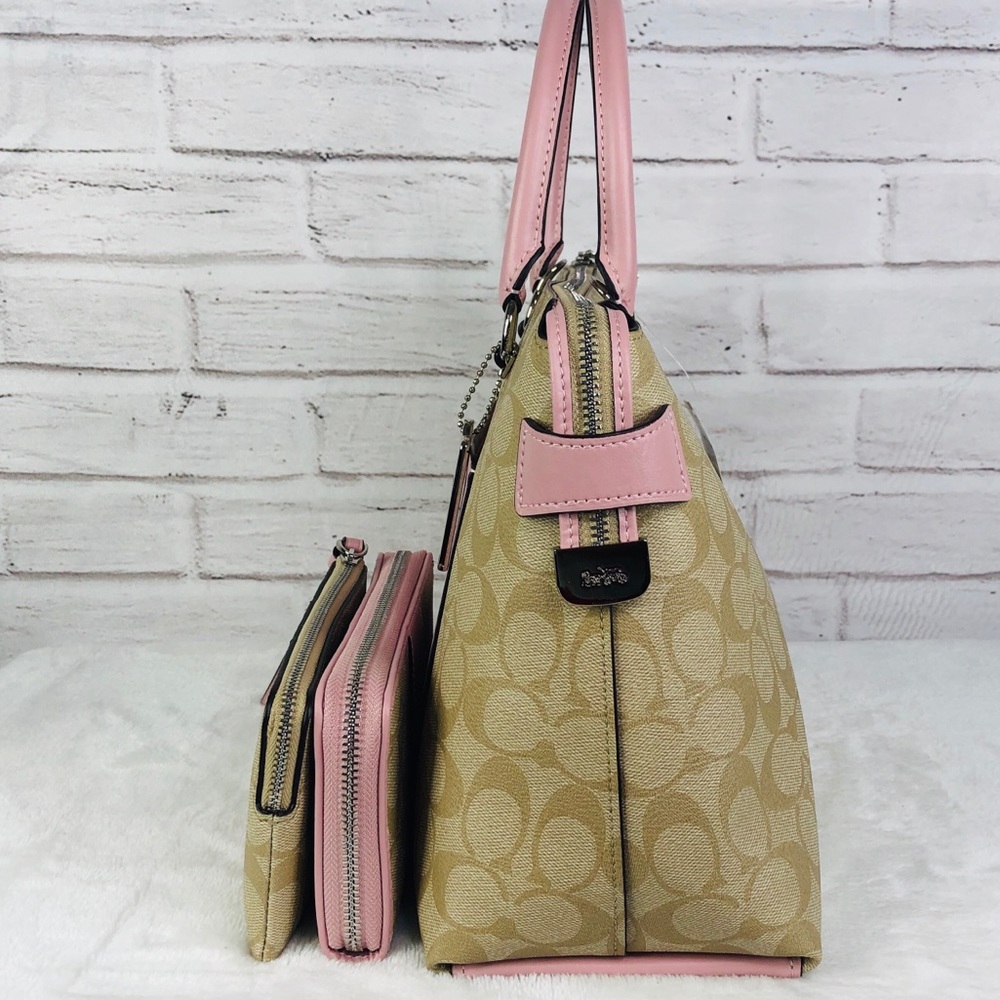 3PCS Coach Emma Satchel Wallet Wristlet Set - Picture 3 of 8